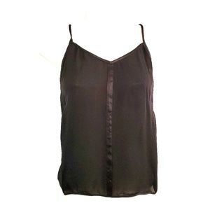 Joe's black silk cami top